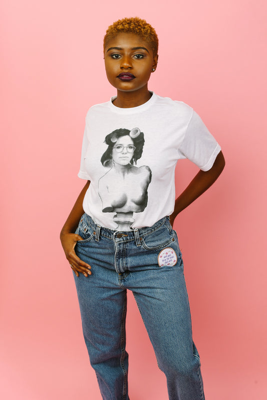 BOYFRIEND BUST WHITE TEE